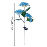 décoration extérieure fleurs artificielles solaires led bleu rose violet blanc moderne jardins allées