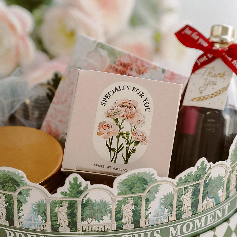 bougies parfumées fleur cire soja aromathérapie rose bleu vert élégantes decoration maison