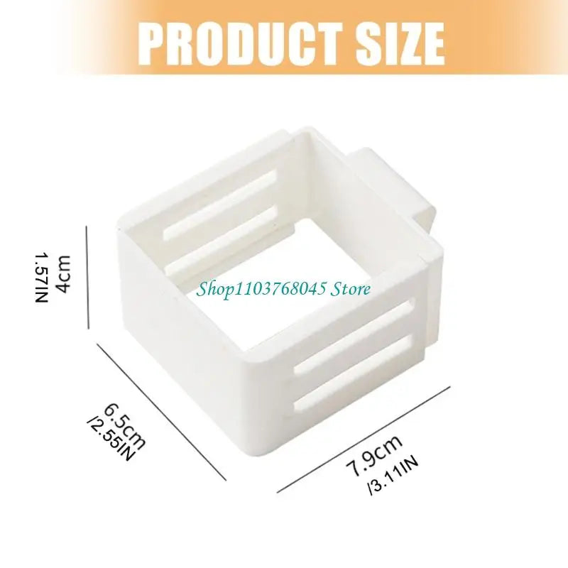 organisateur rangement blanc moderne adhésif perforations support cuisine fridge pratique