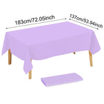 nappe rectangulaire plastique rose bleu violet blanc noir unie moderne fêtes anniversaire mariage saisonnalité
