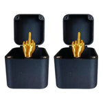 boîte cadeau noire moderne vis ruban doré boutons clé bavette bande maintien festoonnée occasionnelle