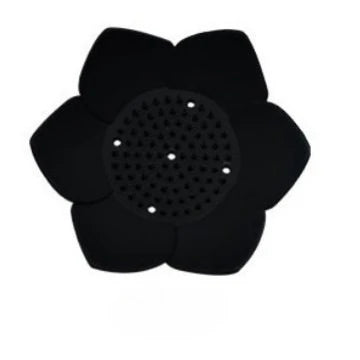 porte savon silicone fleur lotus noir blanc gris rose vert bleu violet moderne salle