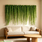 rideau artificiel feuilles vert clair décoration intérieure moderne clips anniversaire mariage fêtesValueHandling: