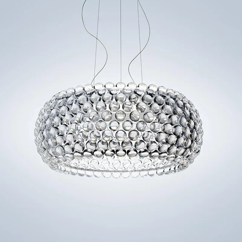 suspension lumineuse moderne acrylique opaques blanc pendentif autoinstallation 35cm 50cm 65cm amber transparent