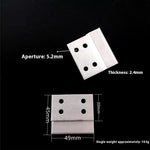 plaque fixation moderne pvc argenté lisse non transparent single crochet