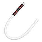 lampe led rechargeable flexible blanc noir rouge rayures modernes 73cm 3modes luminosite