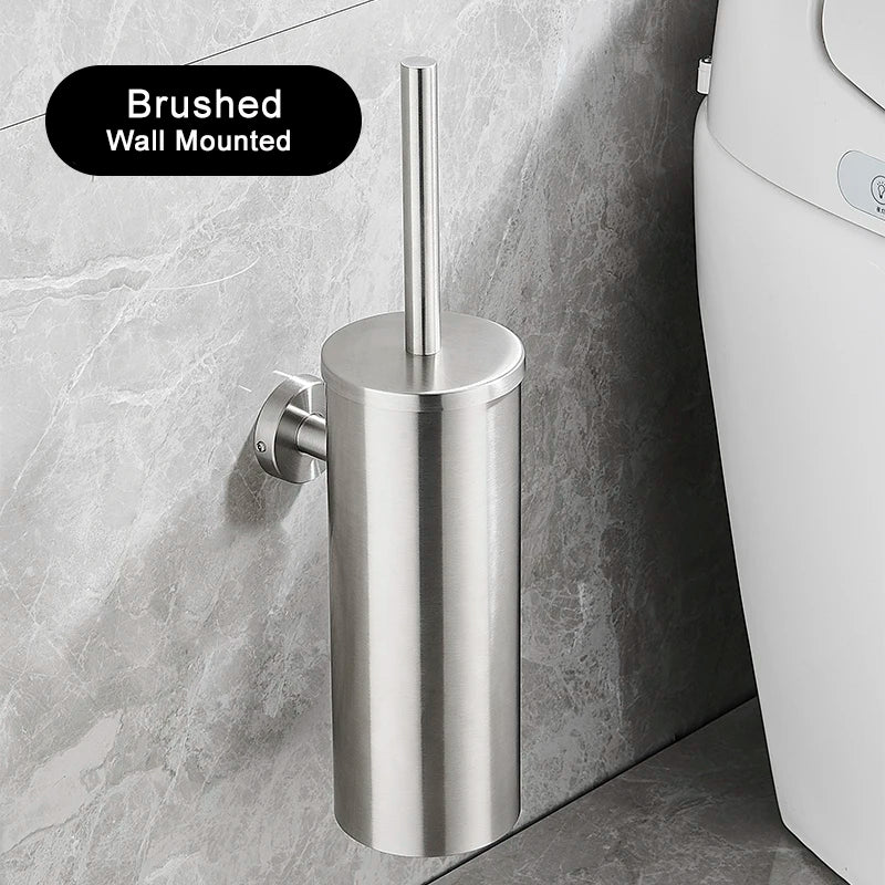 brosse wc murale acier inoxydable or noir argent moderne poignée