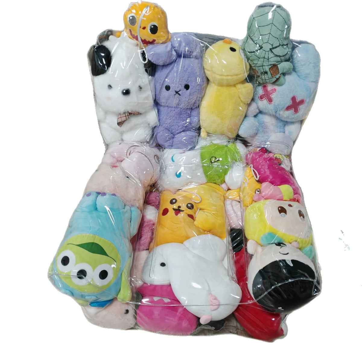 sacs rangement peluches animaux couleurs variées cartoon organisation enfant ludique pratique sécurité chambre espacio