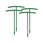 supports plantes vert foncés plastique moderne 16 pièces 16 trous insertion semi circulaire