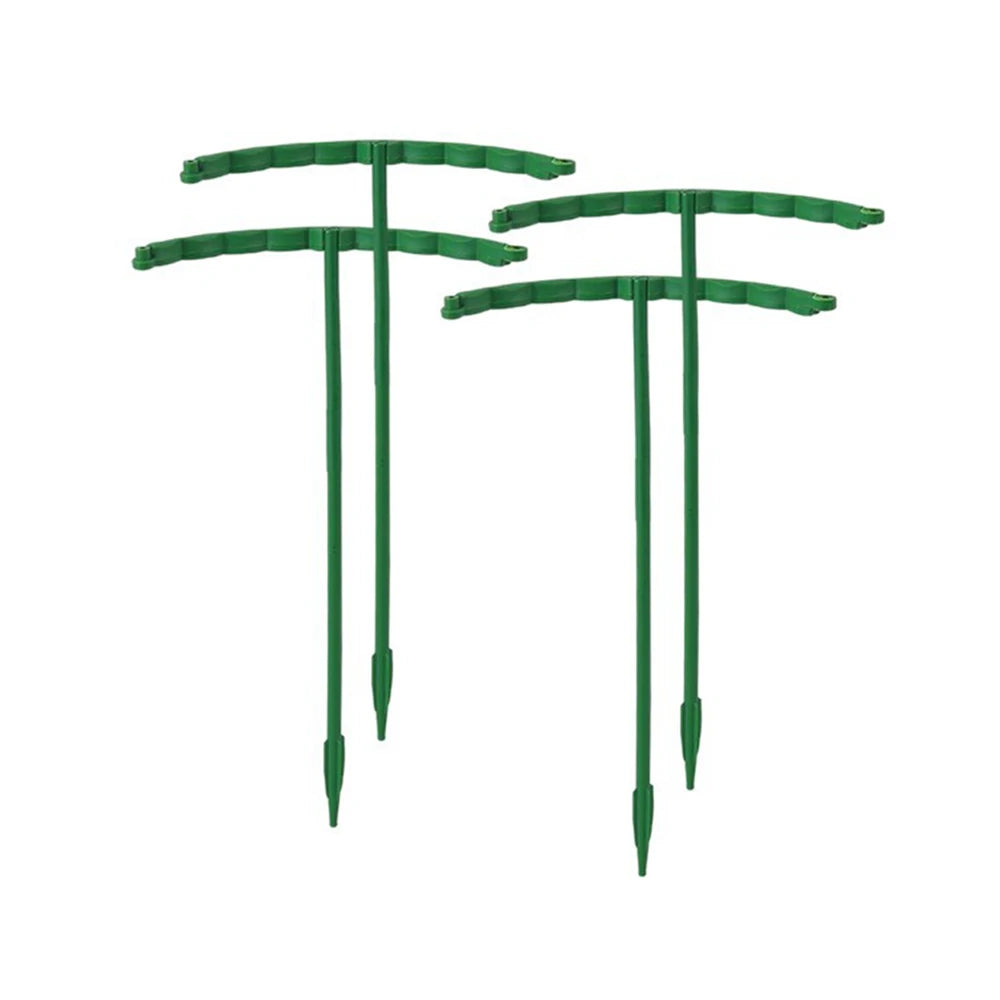 supports plantes vert foncés plastique moderne 16 pièces 16 trous insertion semi circulaire