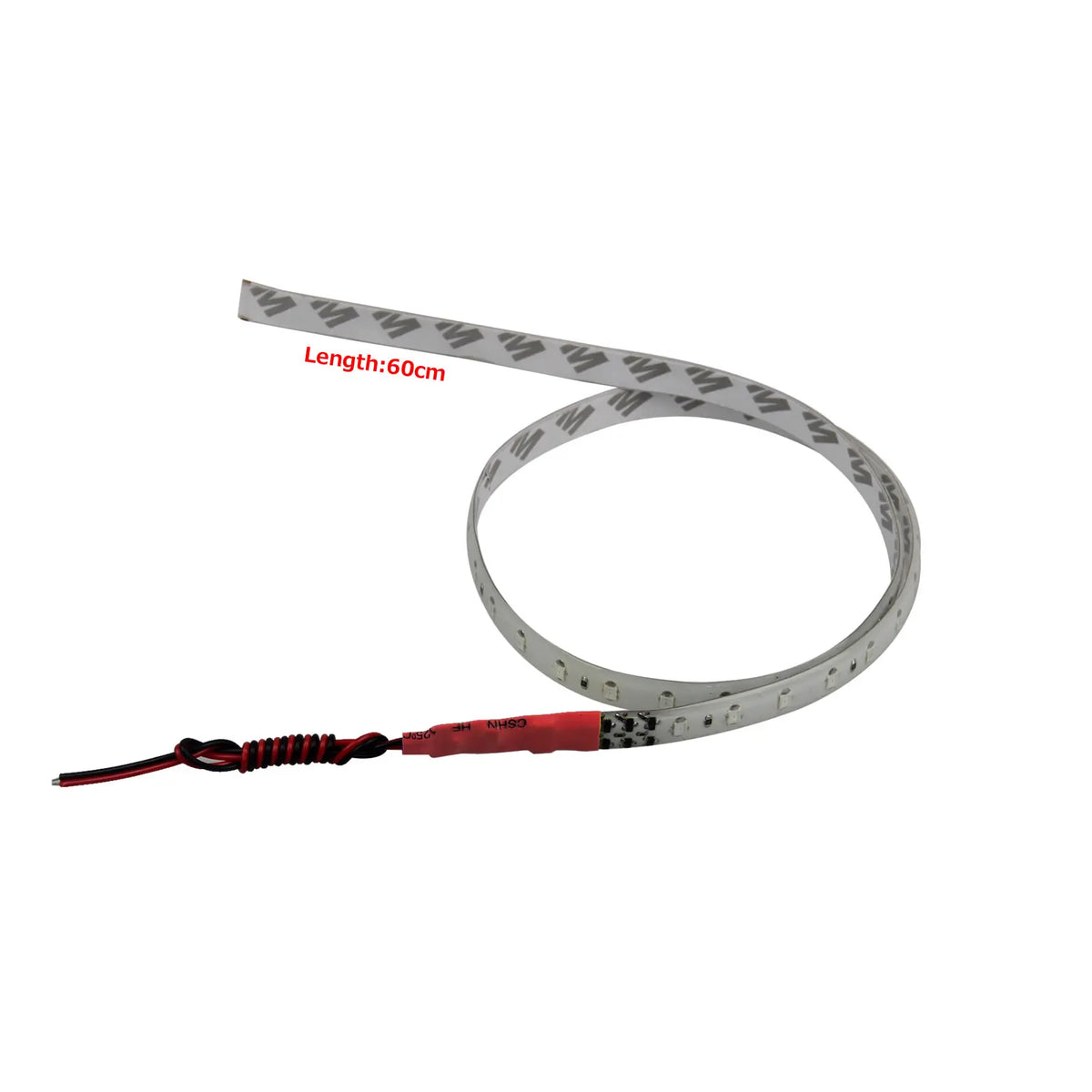 ruban led blanc rouge moderne adhésif 60cm 48 smd led étanche stroboscopique
