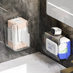 porte serviettes porte guêtres transparent moderne pratique adhésif cuisine salle bains