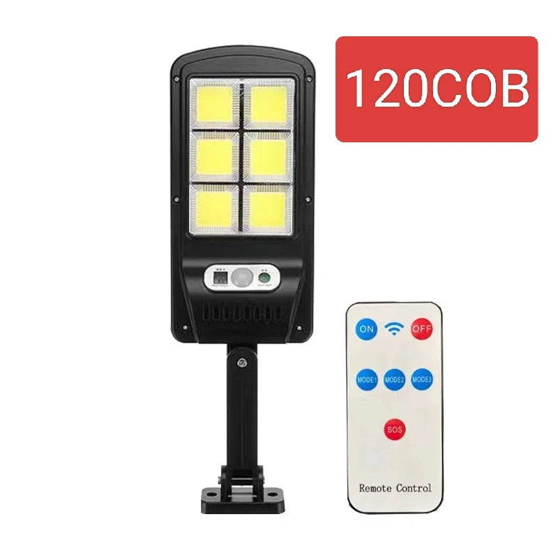 lampe solaire led moderne noire télécommande ip65 300w 500w étanche