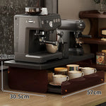 présentoir bois moderne tiroirs vis stockage tasses soucoupes sablés cuisine bar