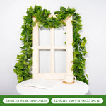 guirlande végétale artificielle feuilles vertes modernes décoration extérieure accrochée adhésif maison jardin anniversaire exposition
