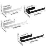 porte serviettes mural fixe moderne acier inoxydable noir blanc facileintérieur décoration ornement domestique