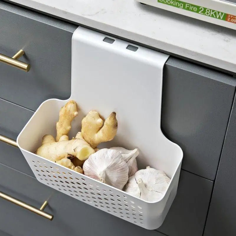 paniers rangement blancs perforés adhésifs modernes organisateurs cuisine outils stockage multifonctionnels