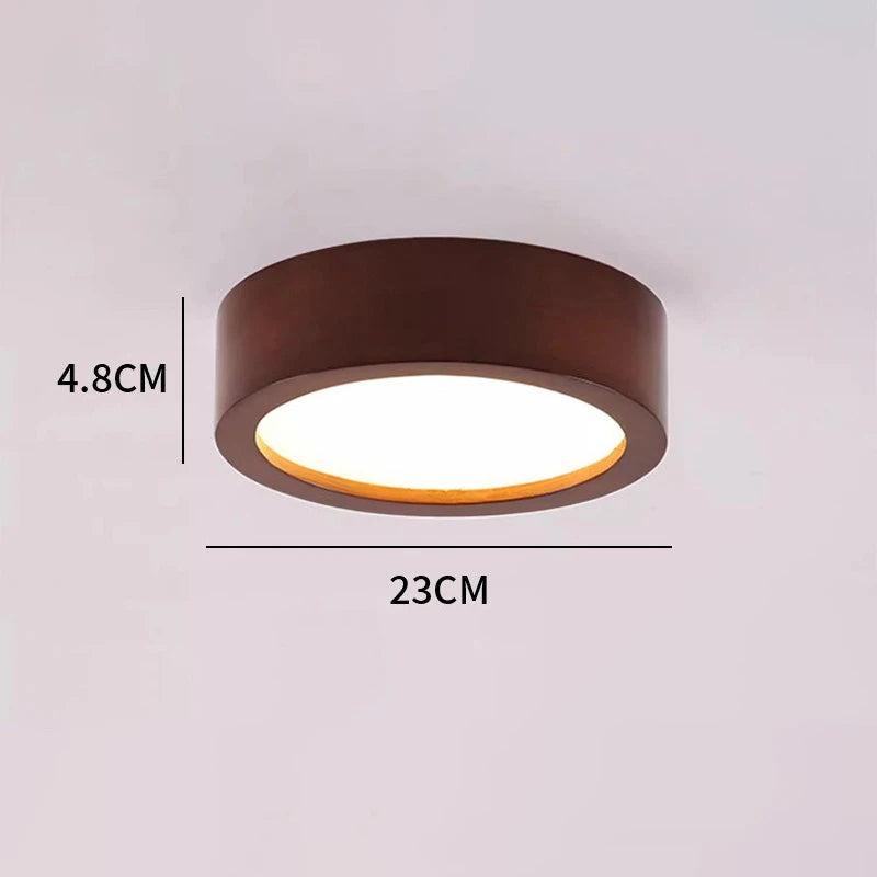 lampes plafonniers modernes minimalistes bois clair foncé éclairage led blanc chaud chambre salon salle