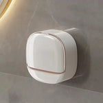 distributeur savon moderne adhésif blanc or rond brillant grille tailles différents savons