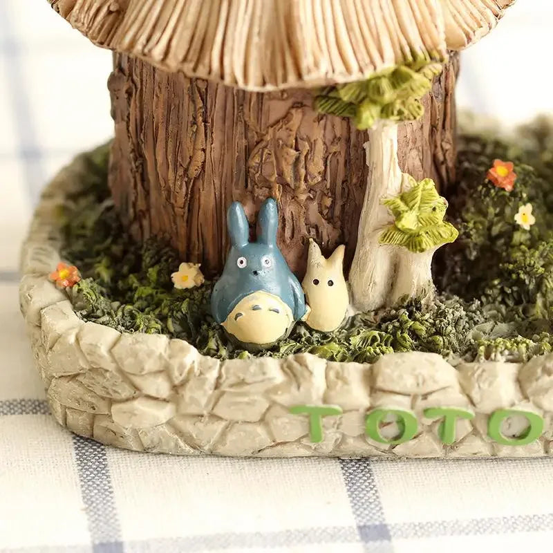 veilleuse table animaux compagnie totoro décoration maison miniature vintage led noire blanche