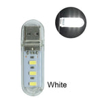 lampe led rechargeable usb moderne transparente blanche ligne led 60lm flux lumineux