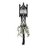 support plante suspendu macramé géométrique noir artisanal moderneintérieur décoration salon balcony