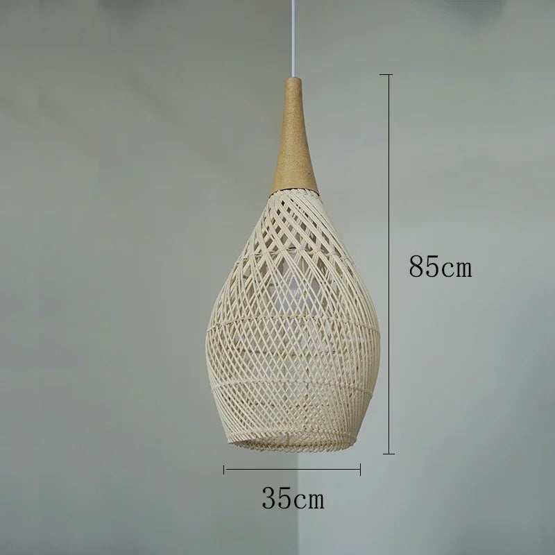 suspension lumineuse pendentif rotin noir moderne salon cuisine chambre
