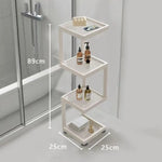 étagère mobile.storage rack blanc noir moderne roulettes serviettes parfums
