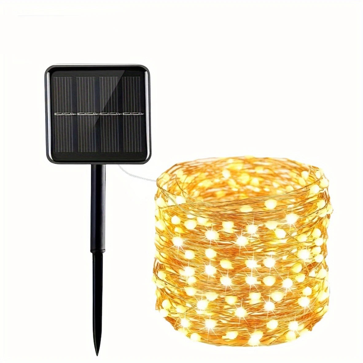 guirlande lumineuse solaire 300 led multicolore moderne 110ft ip65 abs led individuels