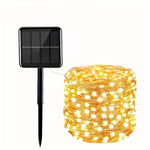 guirlande lumineuse solaire 300 led multicolore moderne 110ft ip65 abs led individuels