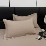 taies d'oreiller coton polyester 48x74cm solides couleurs unies literie moderne maison