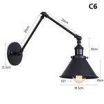 lampe murale articulée or industrielle vintage chambre cuisine salle manger