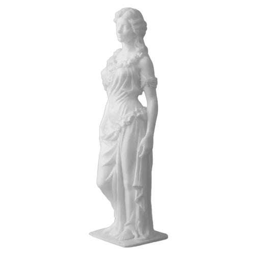 statue blanche femme antique classique étagère décor élégant livres éclairage doux gaming