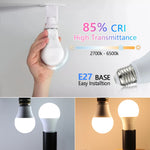ampoules led e27 blanc moderne 3w 6w 9w 12w 15w 18w 270 deg opacité