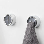 porte serviettes mural ventouse crochets blanc gris noir moderne fixations inclusées