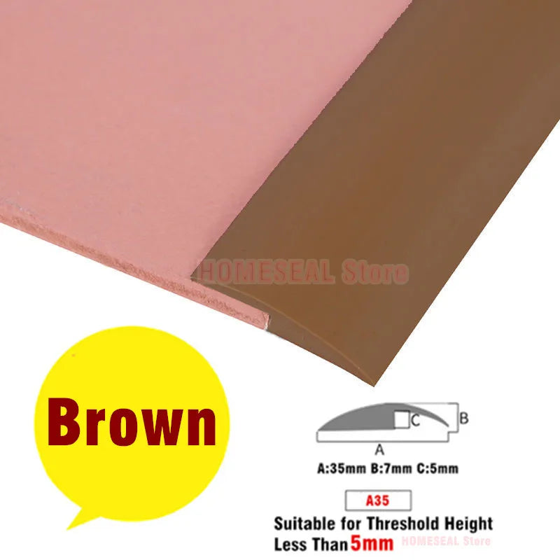 bande transition sol pvc autoadhésive noir beige moderne 3mm 7mm 12mm