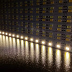 ruban led 50cm blanc mat adhésif connecteurs électriques 5v 12v 24v 7w aluminium moderne