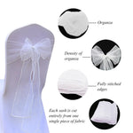 décoration événementielle mariage nœuds papillon rubans organza transparent orange bleu violet rose blanc sièges