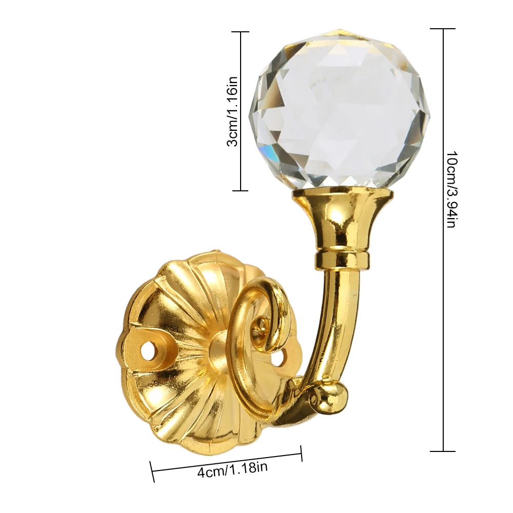 supports muraux rideaux verre transparent décoration florale or bronze argenté classique fixations murales sphères