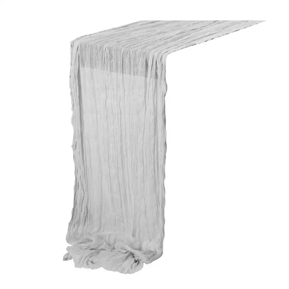 nappe runner texturée plissée semi transparente rouge foncé violet beige blanc cassé événementiel mariage