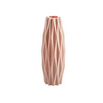 vases table modernes opaques plissés rose clair vert pastel blanc minimaliste