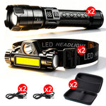 lampe torche lampe frontale rechargeable haute luminosité éclairage nocturne certification rohs ccc moderne pratique