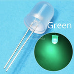 Diodes LED ultra lumineuses 10mm blanc rouge vert bleu jaune 250PCS 50PCS eclairage bricolage