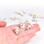 clips fixation blancs modernes anneaux métalliques accessoires rideaux pratiques plastique