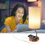 Détail de la lampe LED avec finition acier inoxydable brossé