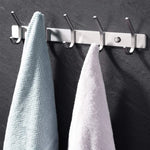 porte serviettes mural moderne crochets acier inoxydable or noir blanc