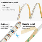 ruban led flexible blanc orange vert rouge bleu points lumineux adhésif connecteurs smd 5v