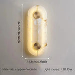 applique murale moderne marbre blanc doré élégante murale led flux lumineux chambre salon