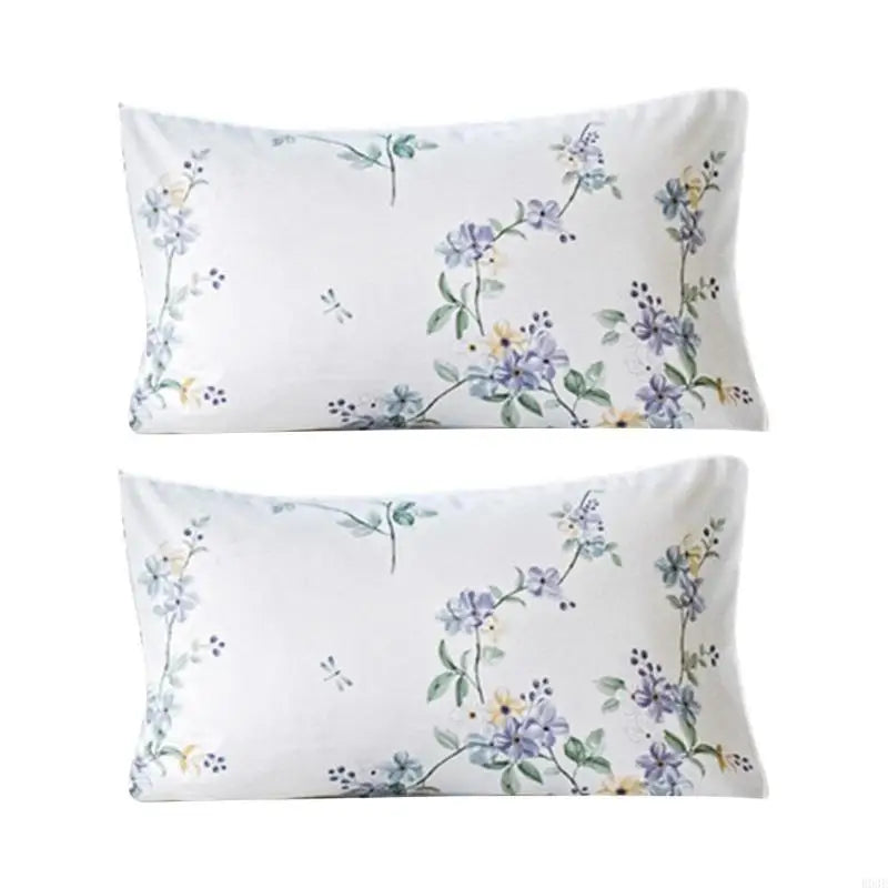 parure lit drap housse taies d'oreiller motif fleurs moderne élégant