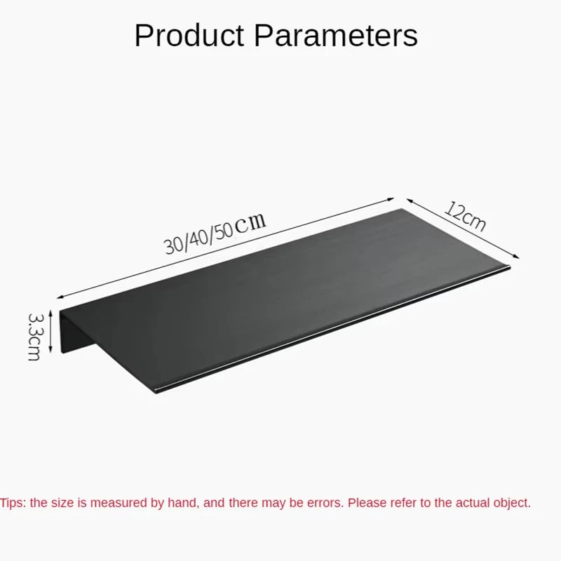 étagères murales modernes or noir blanc aluminium adhésives salle bain minimaliste 30 40 50cm